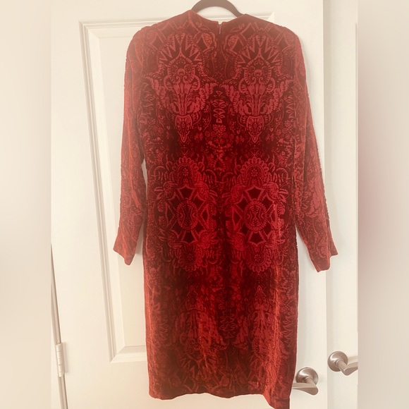 SPECIAL, BEAUTIFUL BURNED OUT VELVET DRESS - Picture 2 of 5